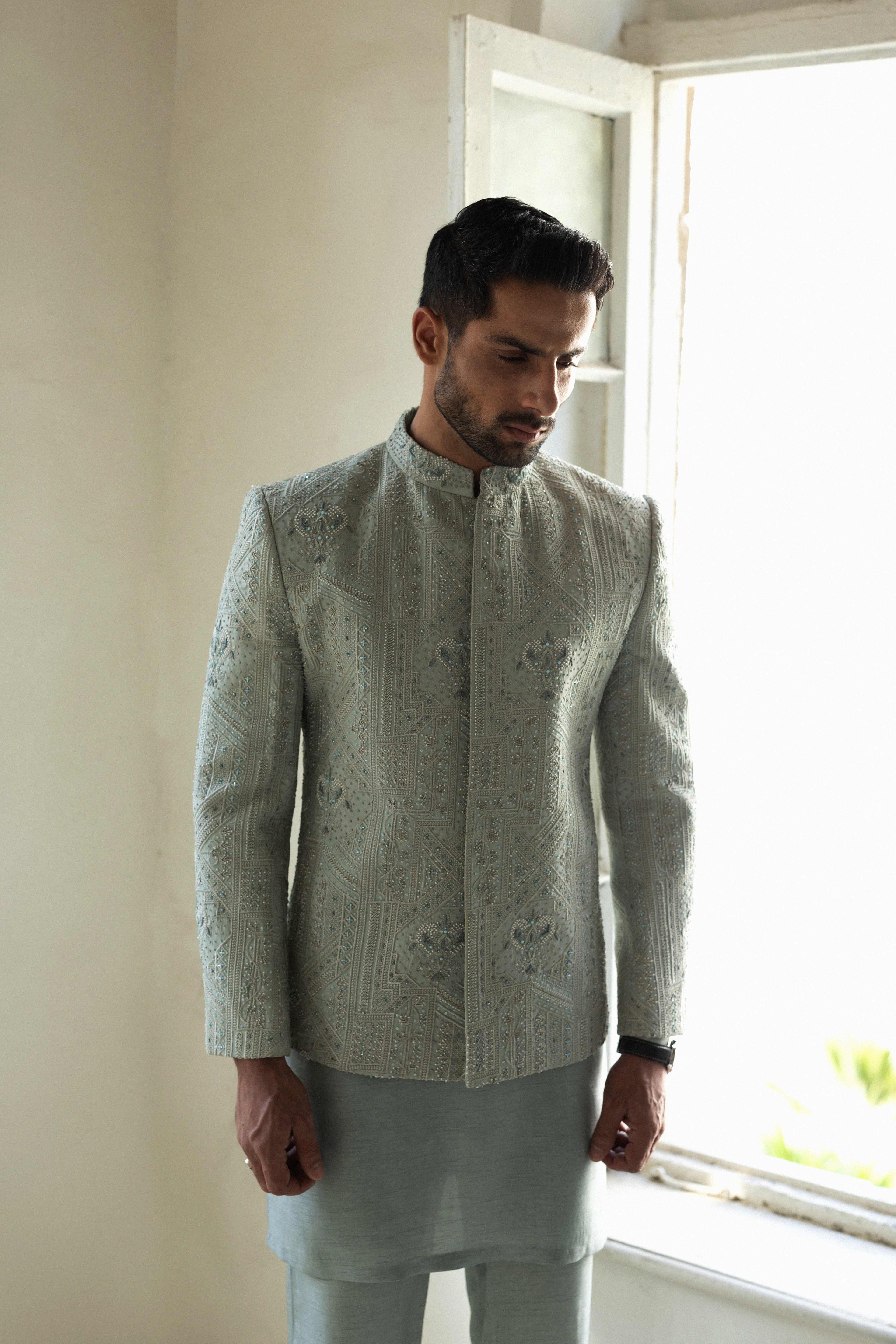 THE SERENE PISTACHIO SHERWANI