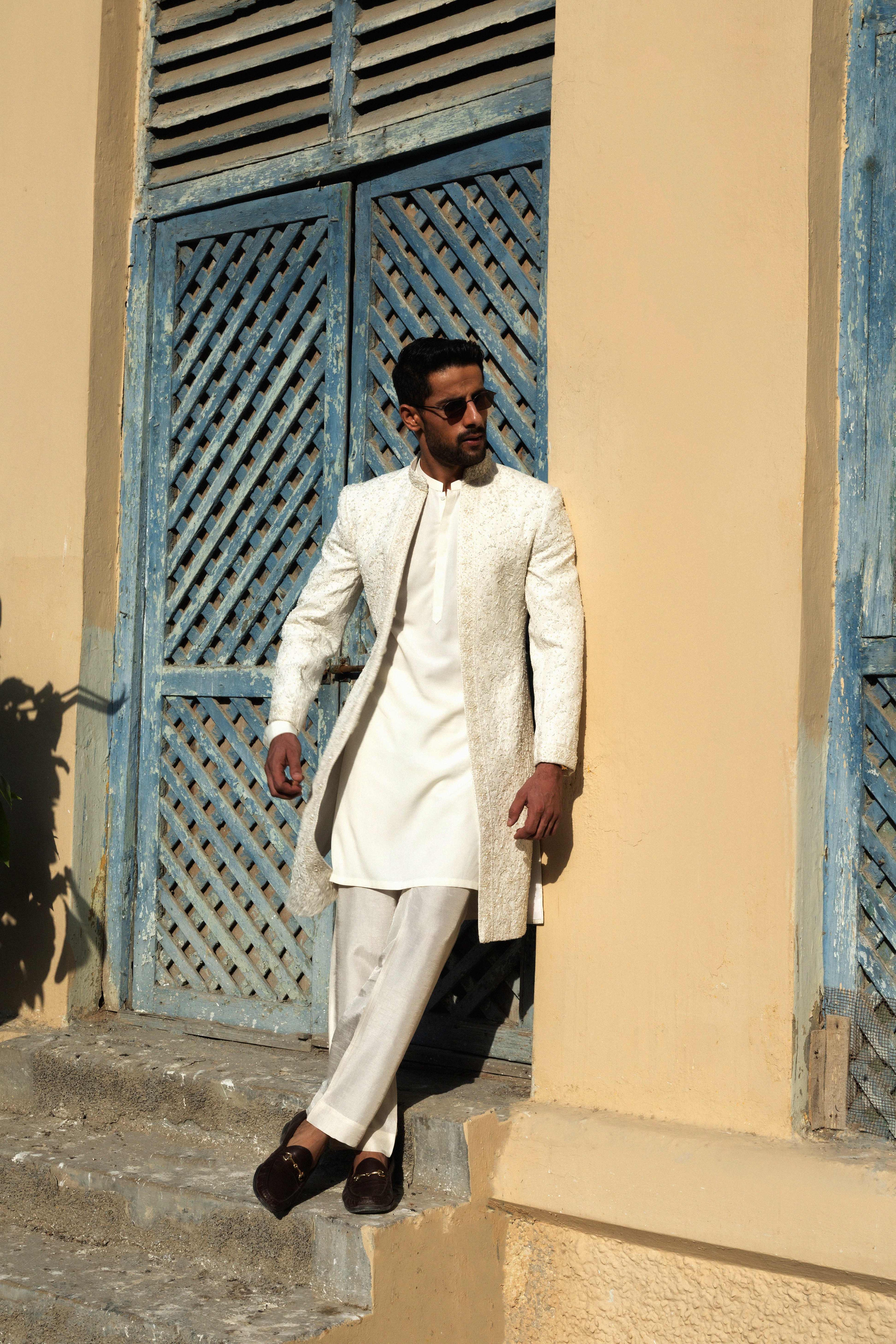 THE HERITAGE IVORY LONG COAT
