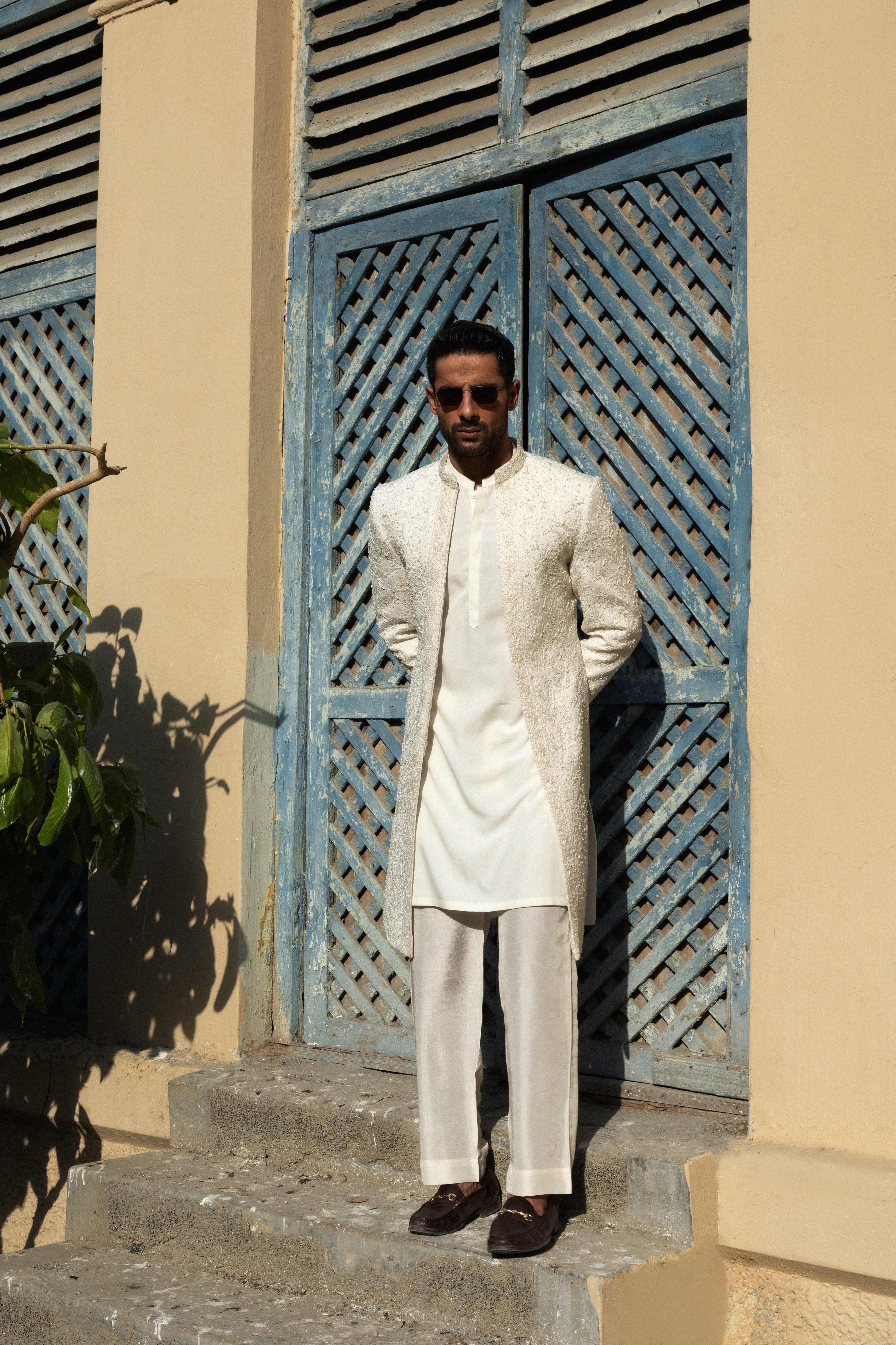 THE HERITAGE IVORY LONG COAT