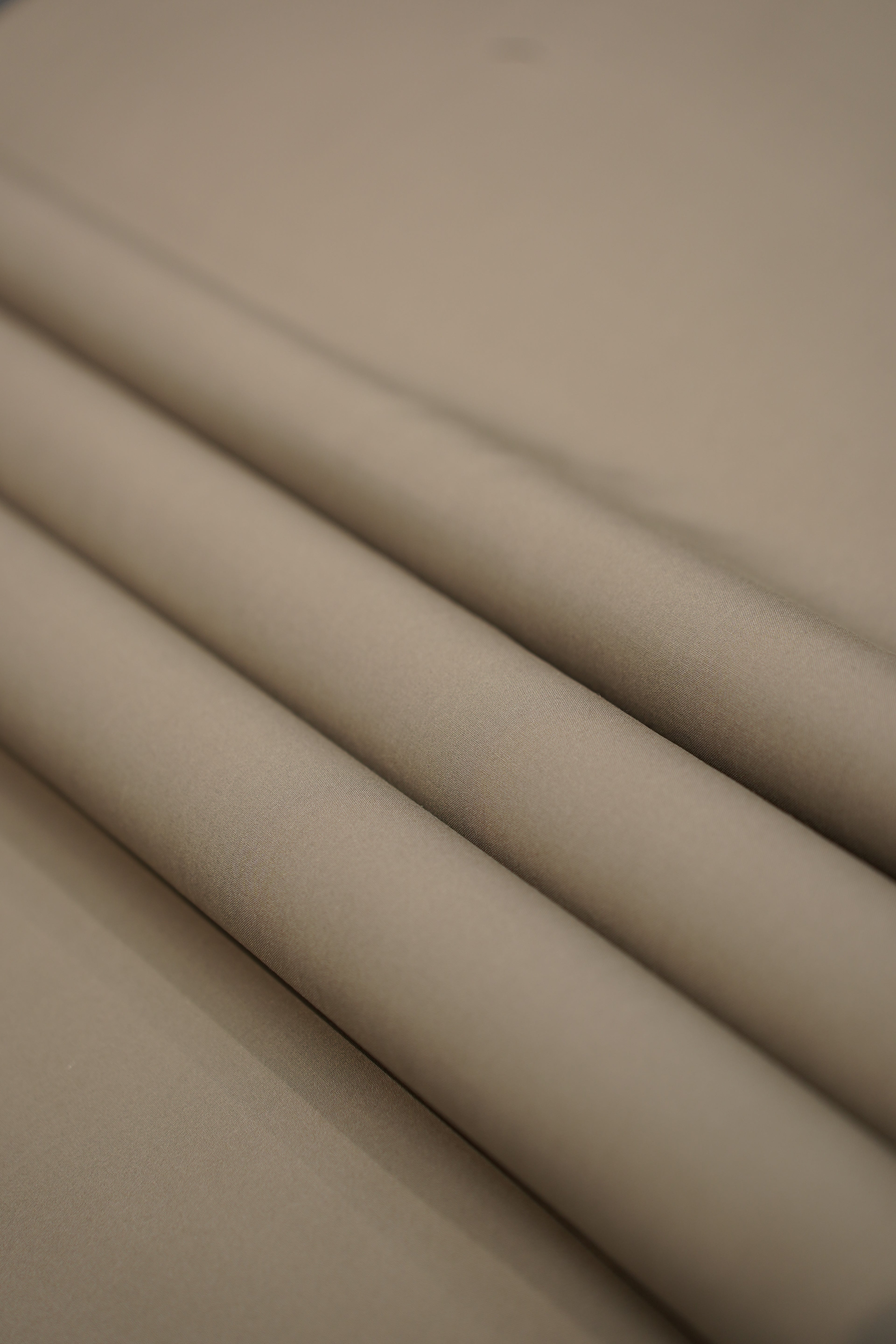 Taupe Beige Luxury Cotton Blend Fabric