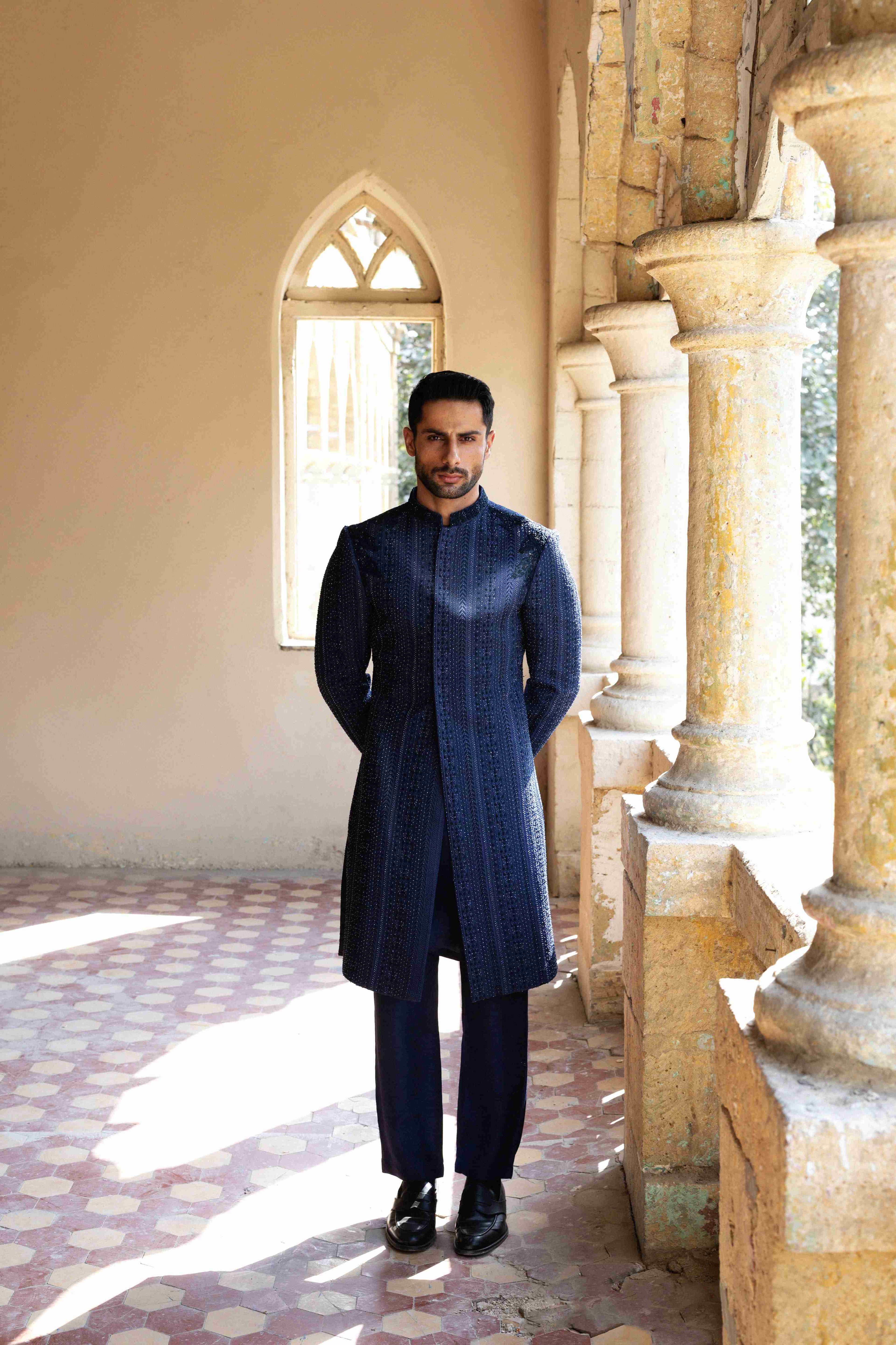 THE MIDNIGHT REGAL SHERWANI