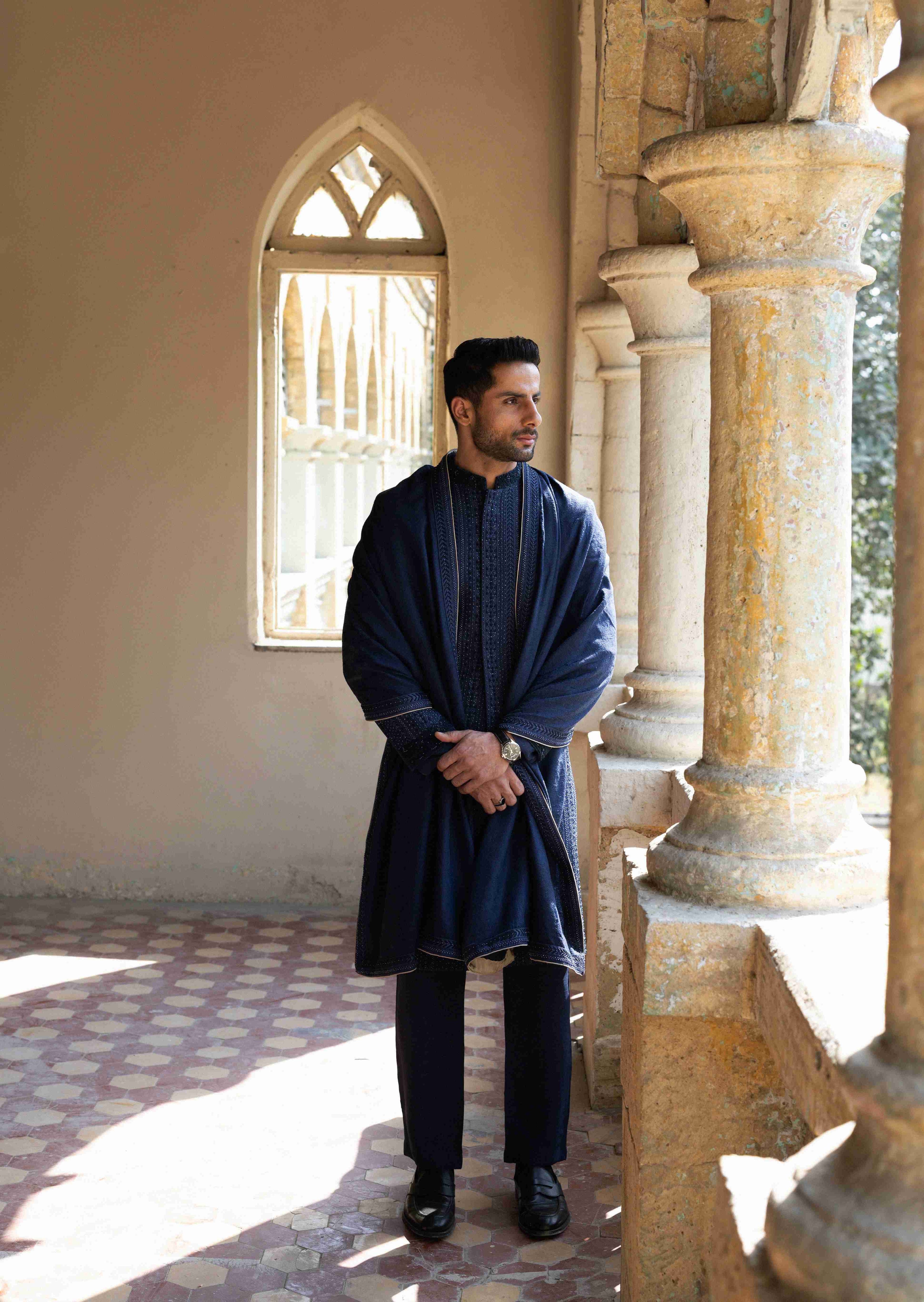 THE MIDNIGHT REGAL SHERWANI