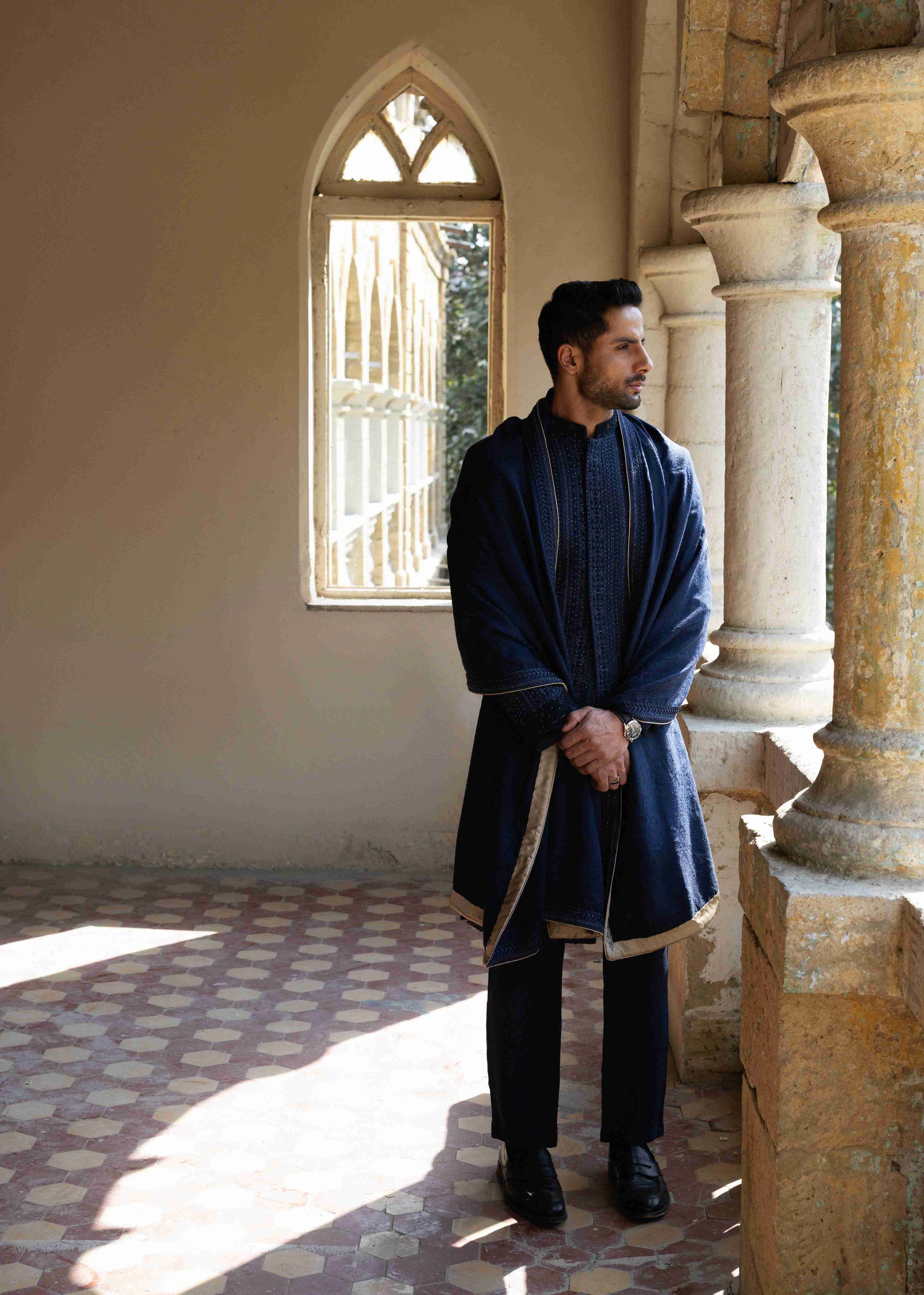 THE MIDNIGHT REGAL SHERWANI
